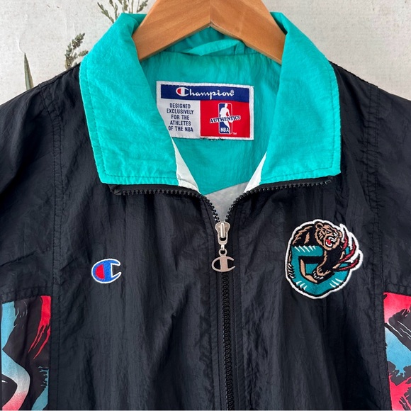 Champion Black and Teal Patterned Jacket - Picture 5 of 5